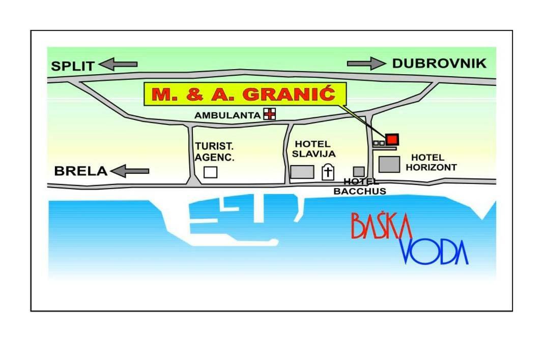 Apartmani Mare Baška Voda Exteriör bild